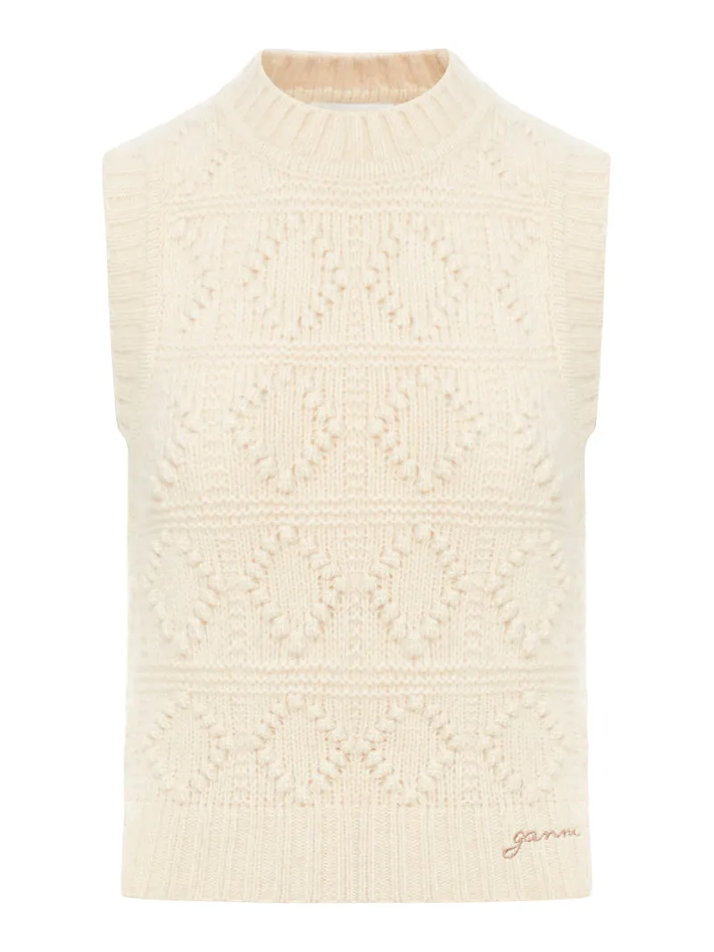 gilet con logo ricamato