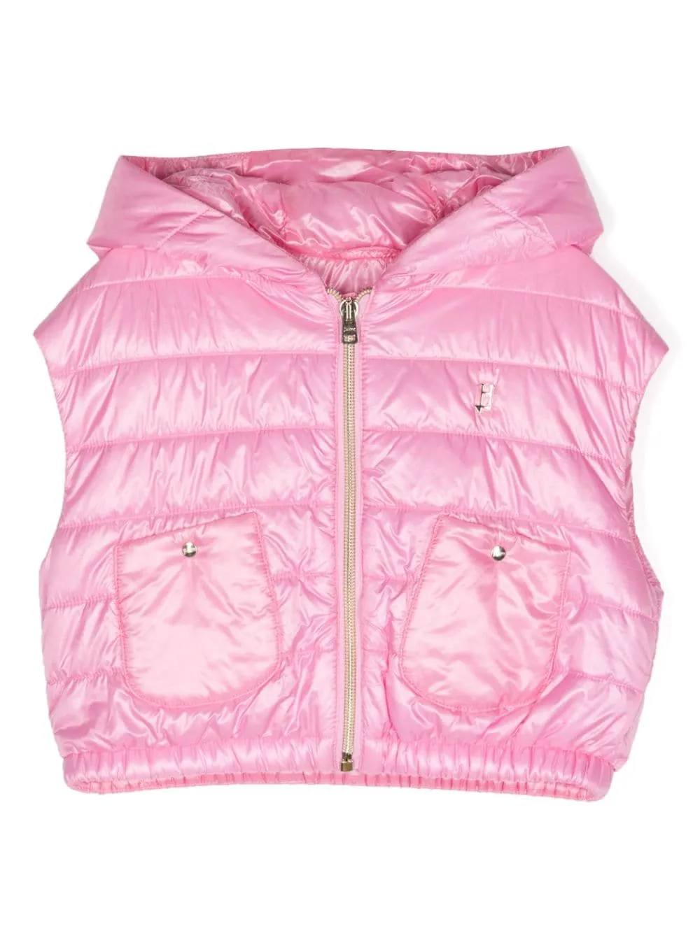 Gilet imbottito con cappuccio