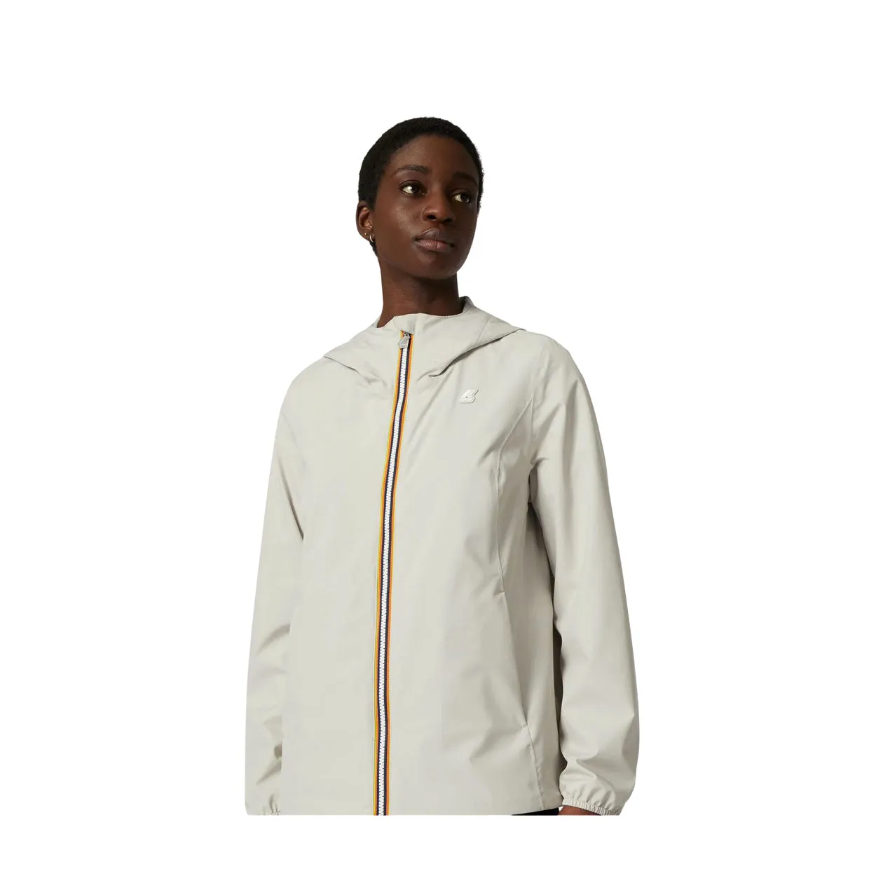 Giubbino Donna K-Way Marguerite Stretch Poly Jersey Beige Chiaro