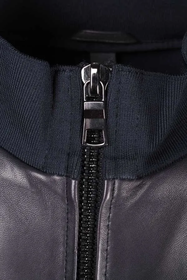 Giubbino pelle Uomo The Jack Blue