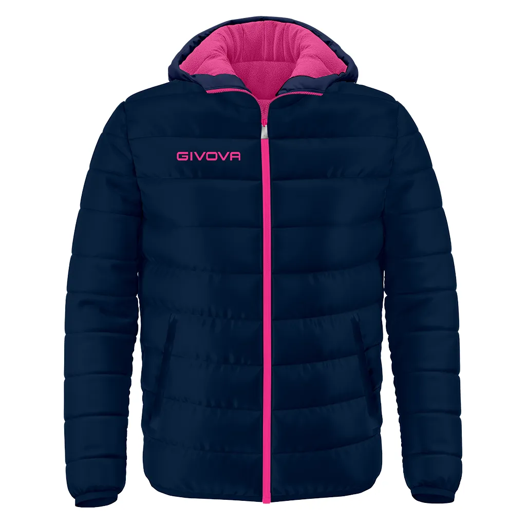 Giubbotto 100gr Givova colore Blu/Fuxia