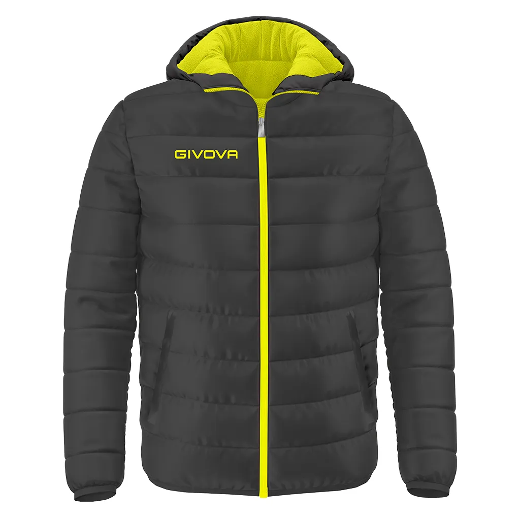 Giubbotto Givova 100Gr colore Grigio/GialloFluo