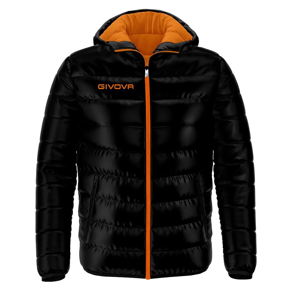 Giubbotto Givova 100Gr colore Nero/ArancioFluo