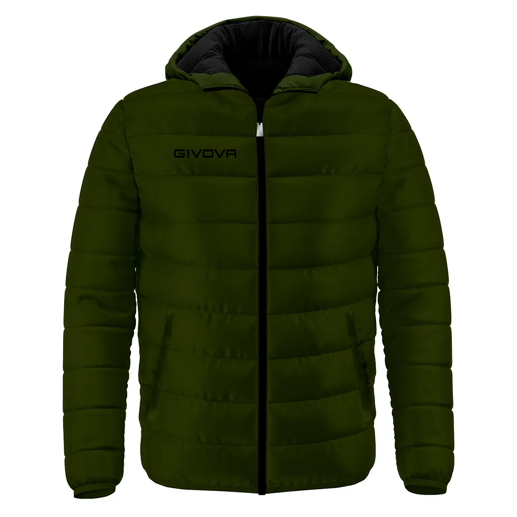 Giubbotto Givova colore VerdeMilitare/Nero