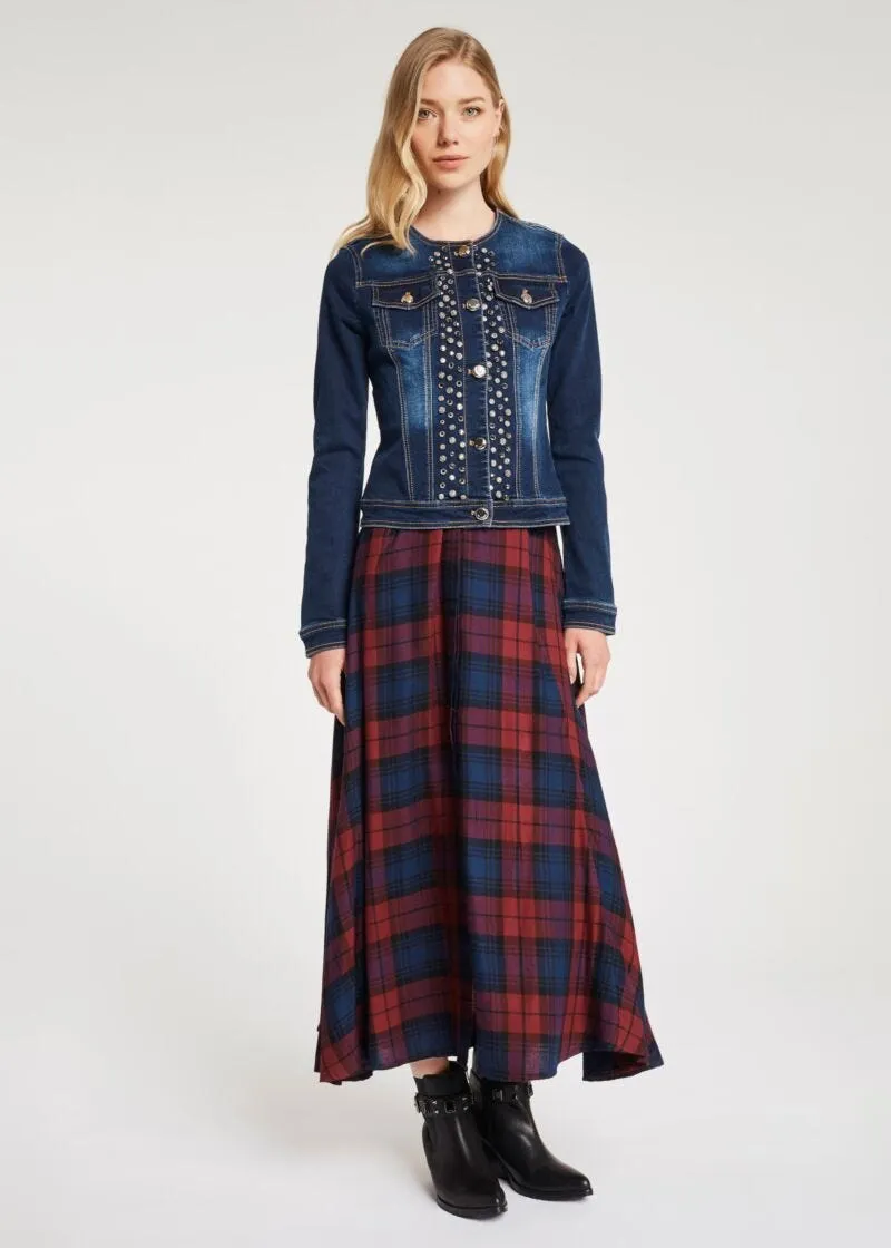 Giubbotto in denim scuro