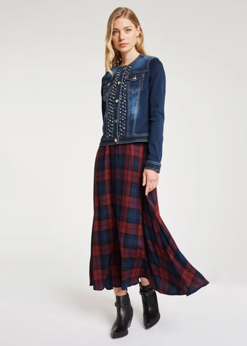 Giubbotto in denim scuro
