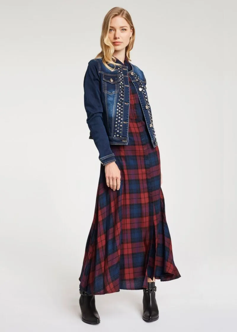 Giubbotto in denim scuro