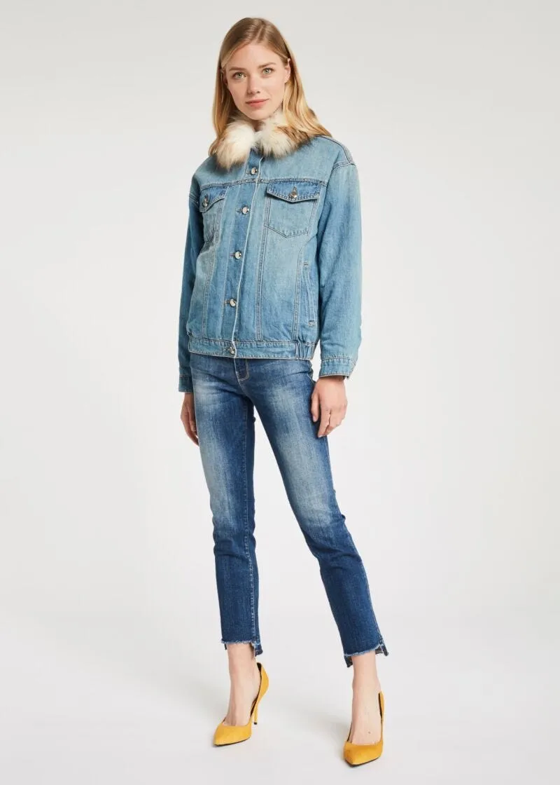 Giubbotto over in denim