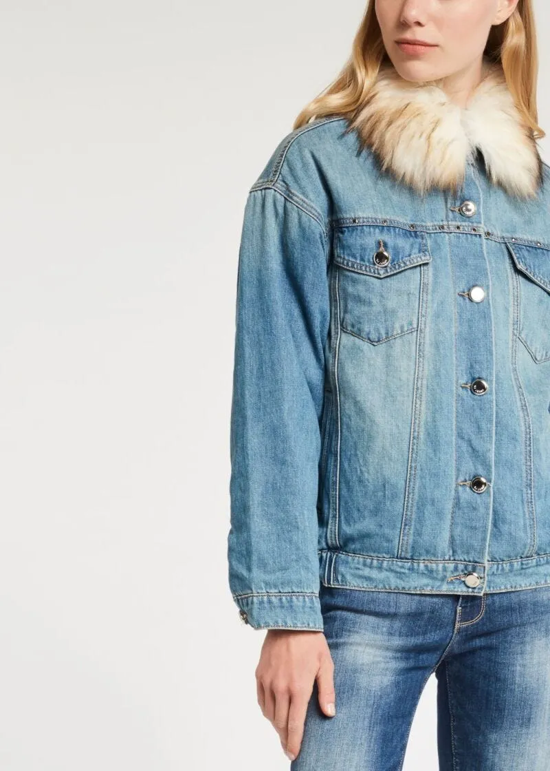 Giubbotto over in denim