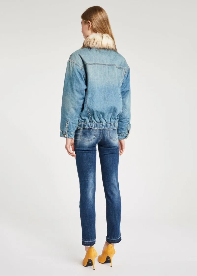 Giubbotto over in denim