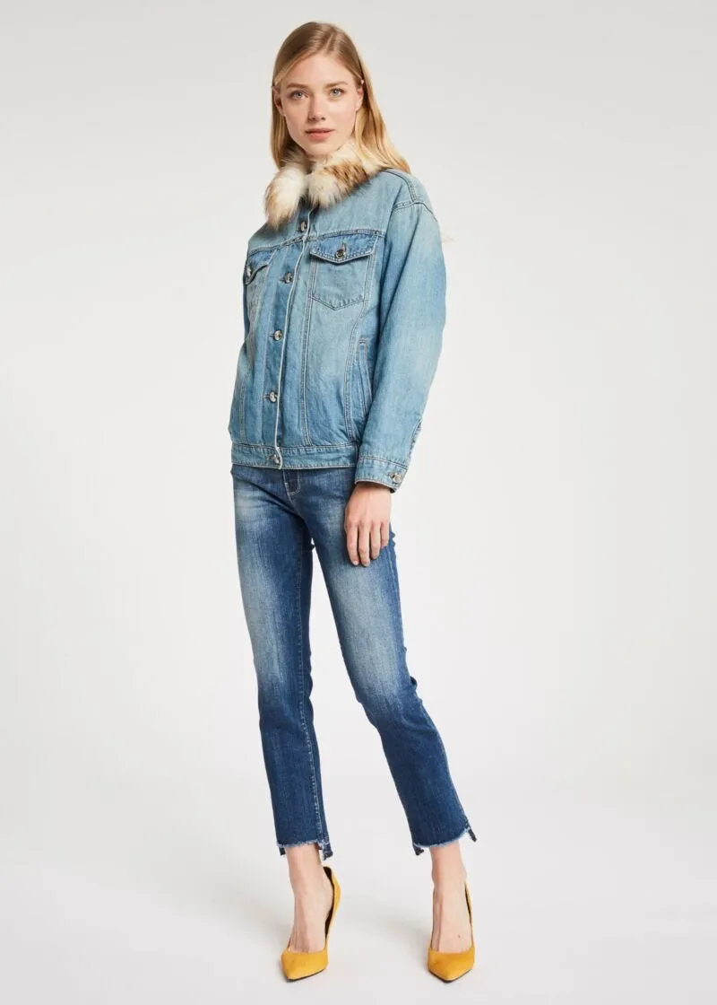 Giubbotto over in denim