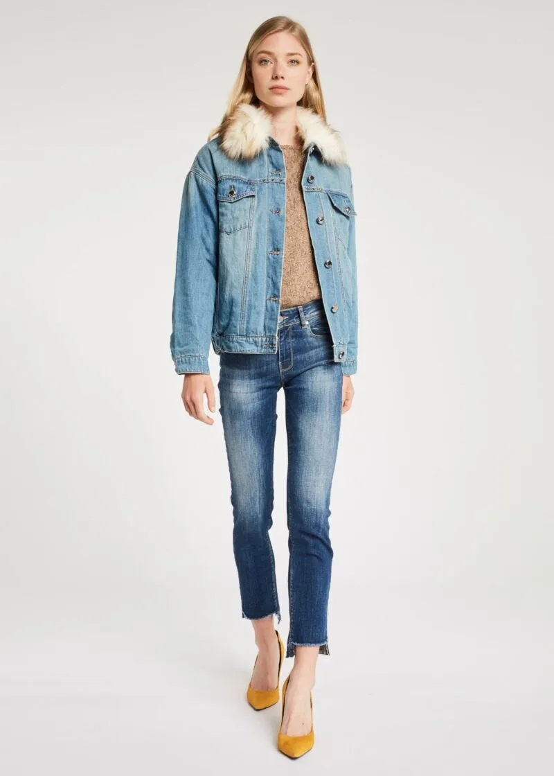 Giubbotto over in denim