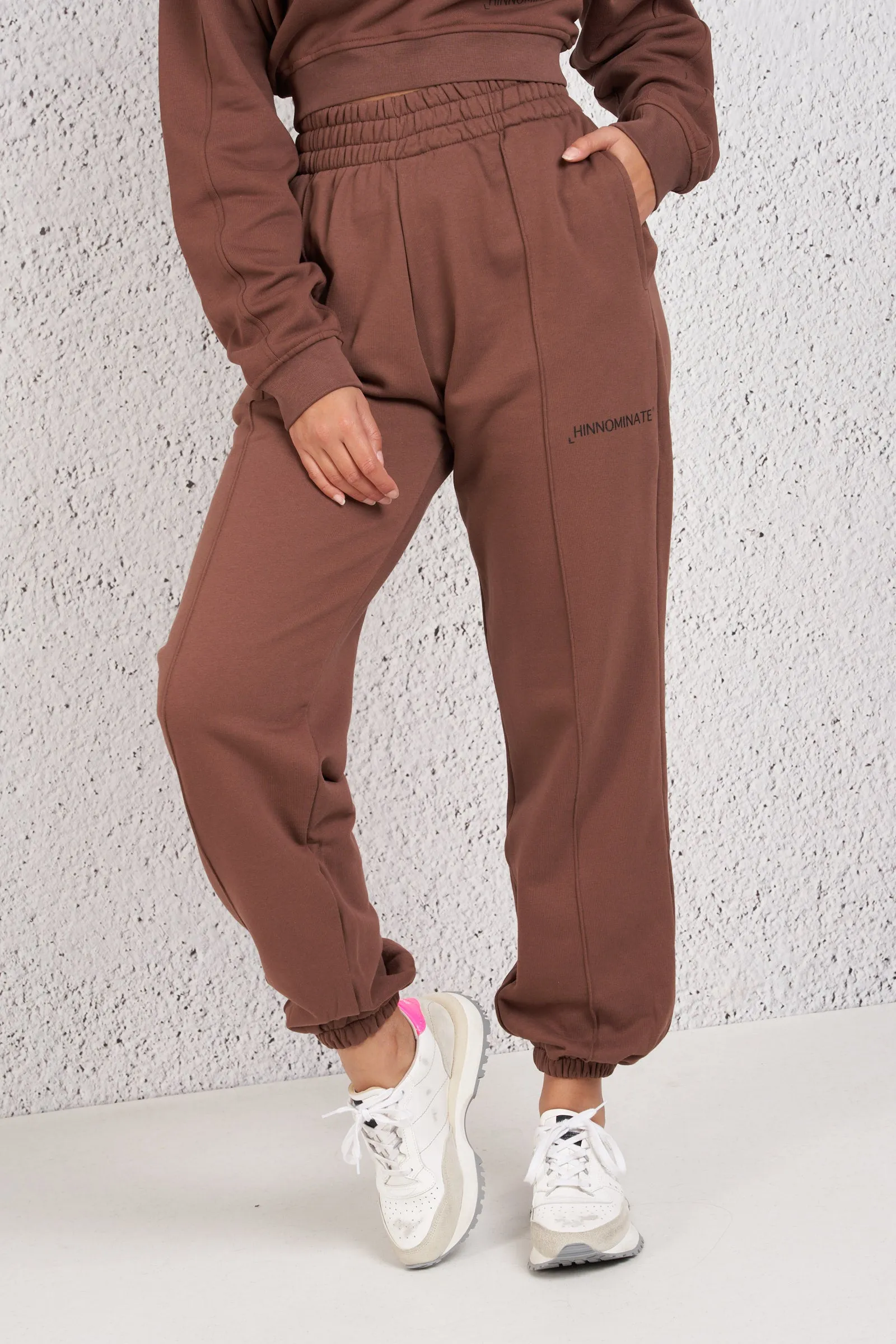 Hinnominate Pantaloni Felpa Marrone Donna