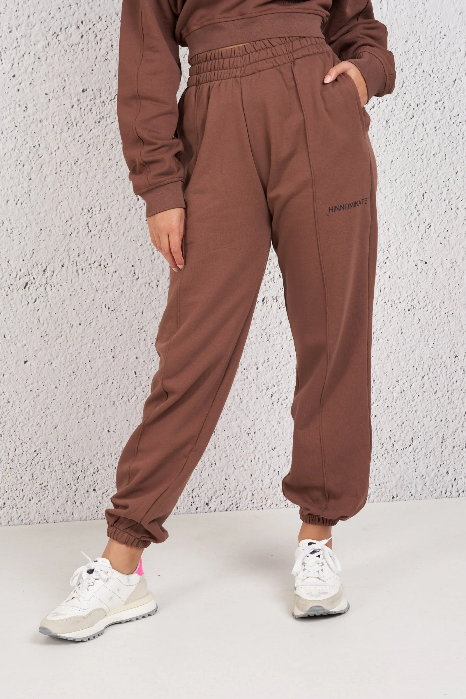 Hinnominate Pantaloni Felpa Marrone Donna