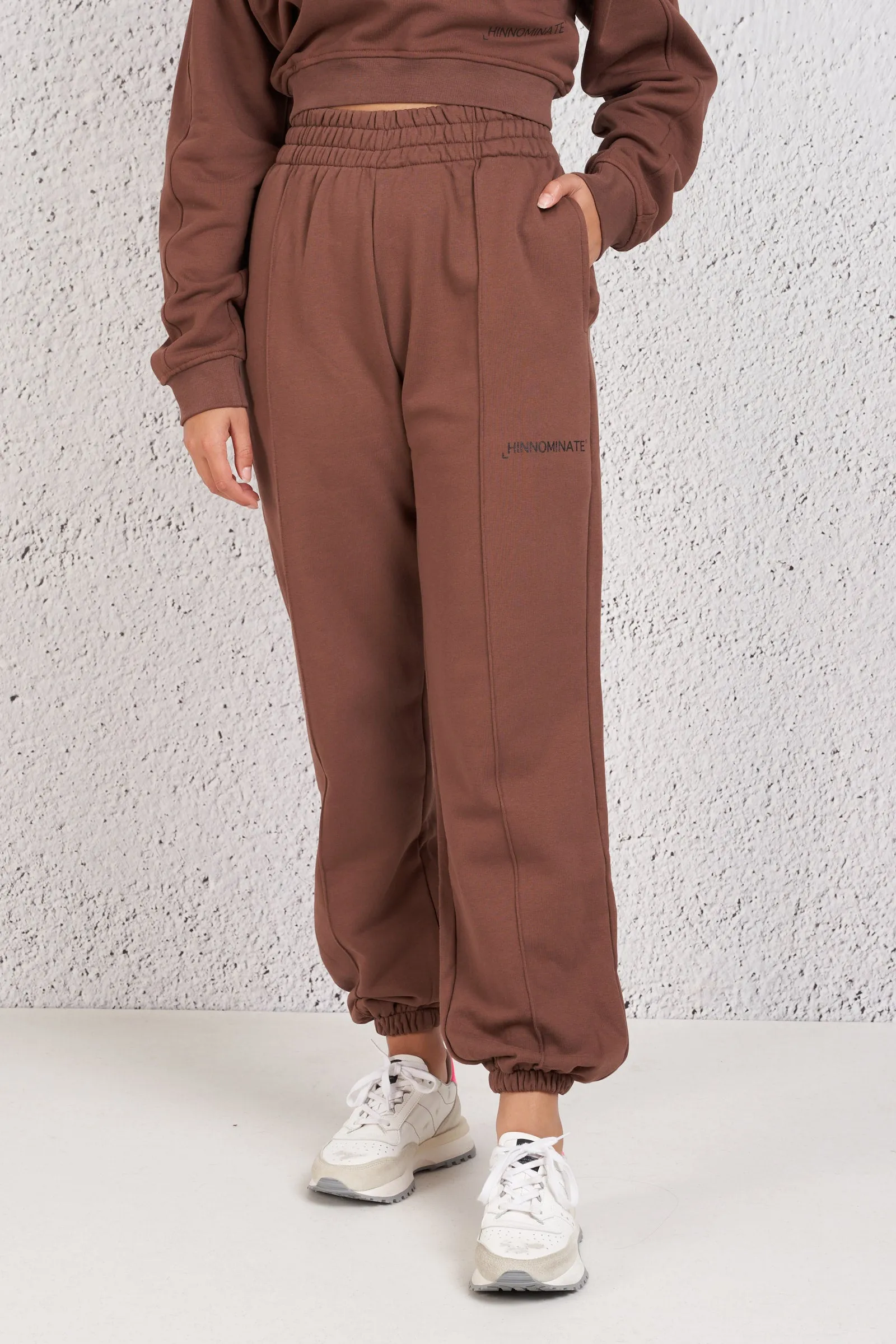 Hinnominate Pantaloni Felpa Marrone Donna