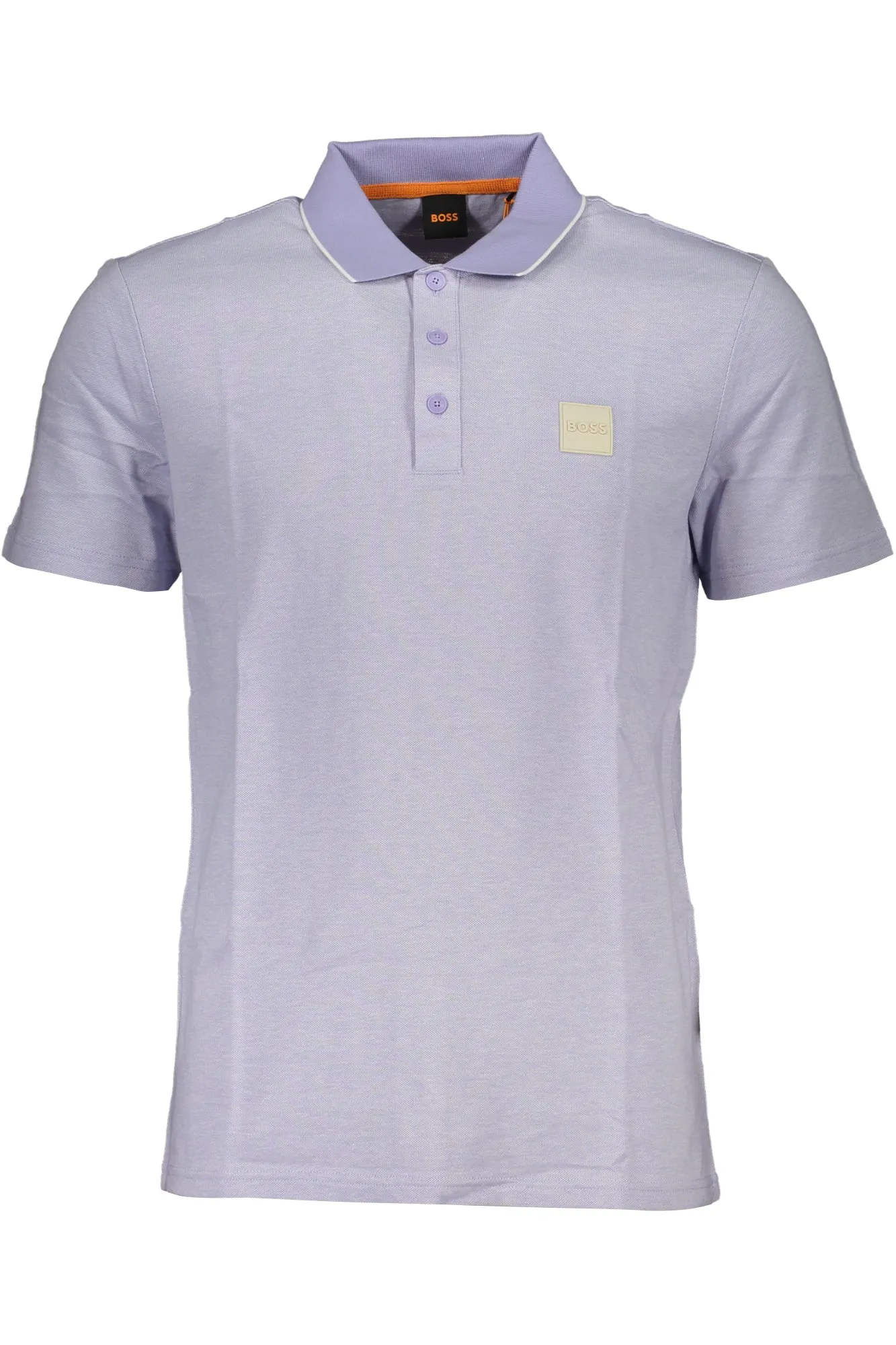 HUGO BOSS POLO MANICHE CORTE UOMO VIOLA