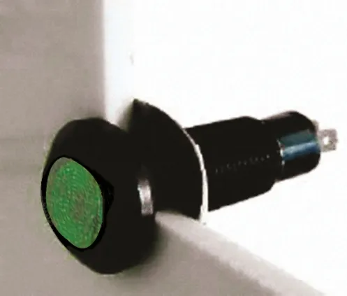 Indicatore da pannello Marl Verde  a LED, 110V ca, IP67, foro da 8.1mm