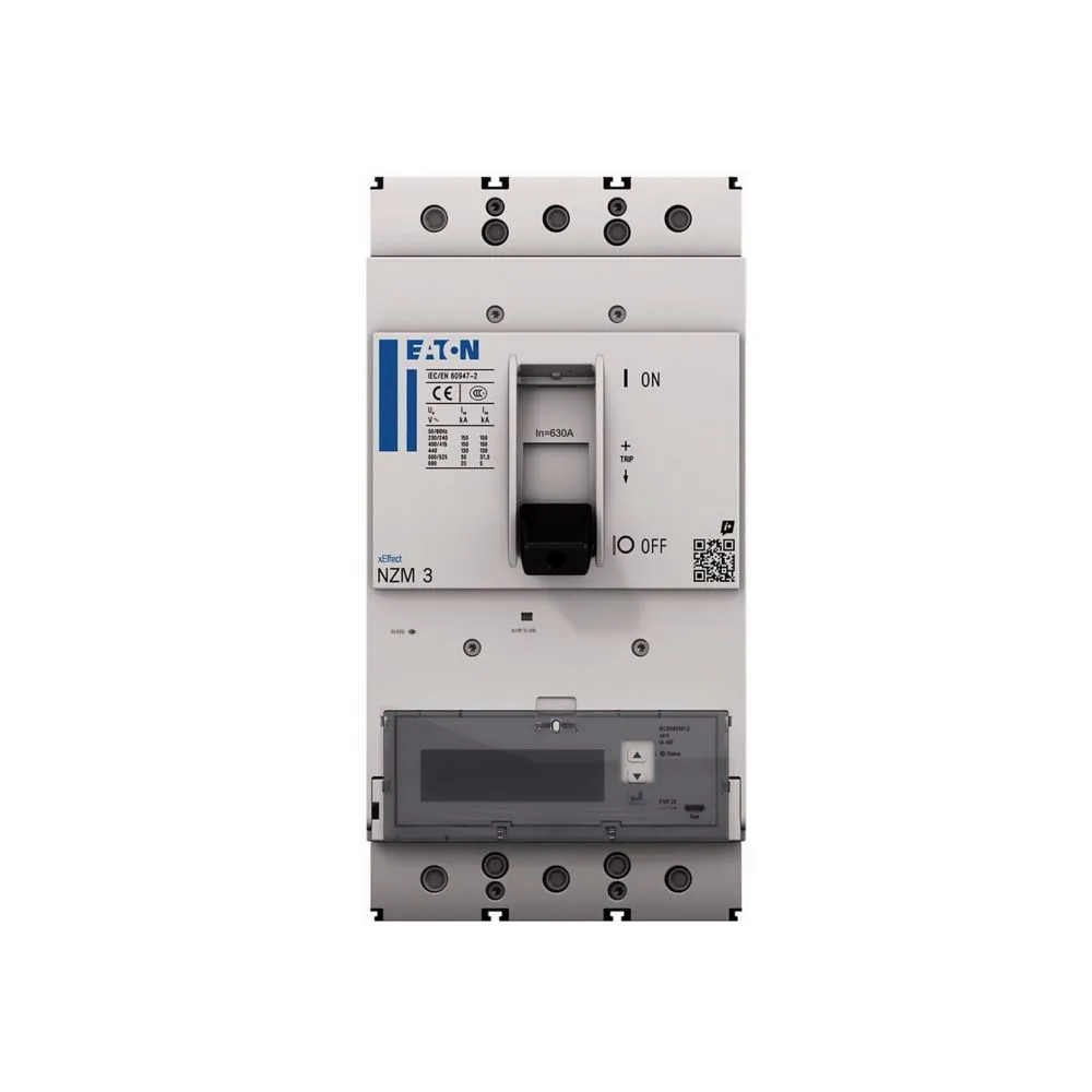 Interruttore automatico con contenitore stampato MCCB 192254 NZMH3-PX630-BT, 3, 630A, potere di interruzione 9 kA, Fissa