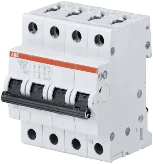 Interruttore magnetotermico ABB 3+N 10A, Tipo K