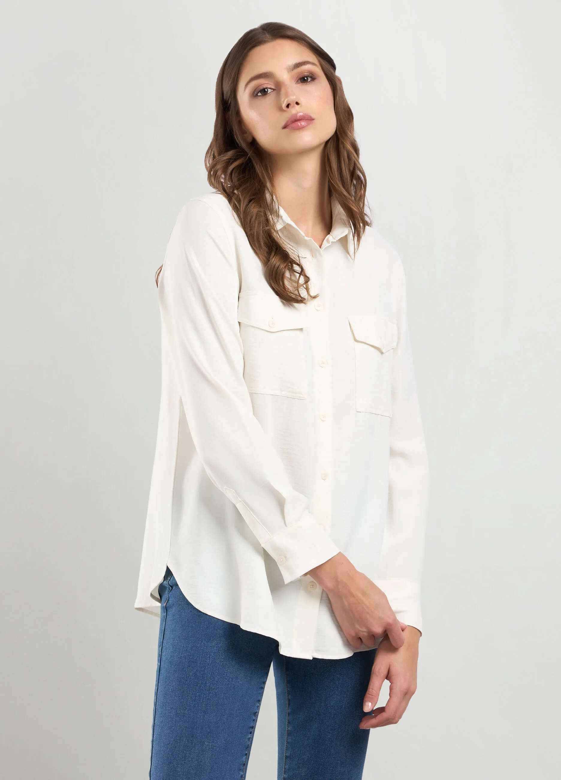 IWIE  Camicia con tasche donna