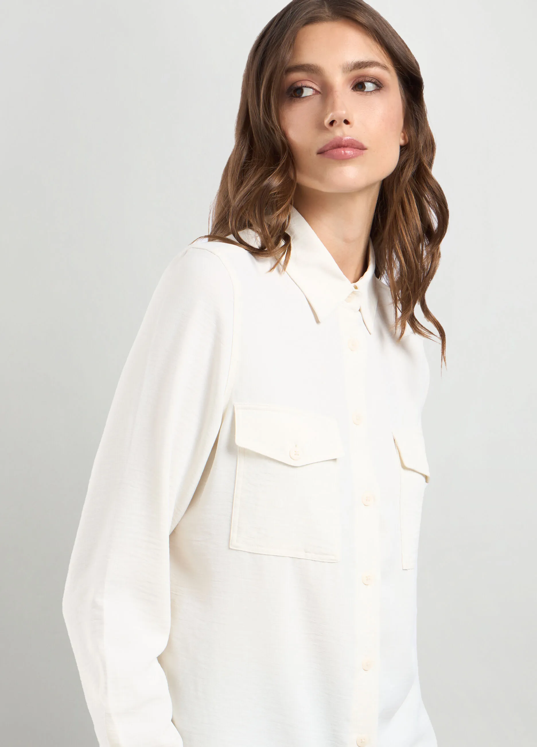 IWIE  Camicia con tasche donna