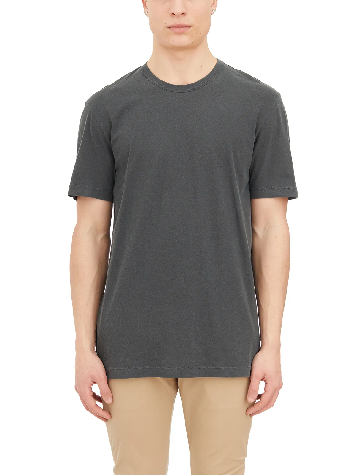 JAMES PERSE  T-SHIRT GIROCOLLO IN COTONE 