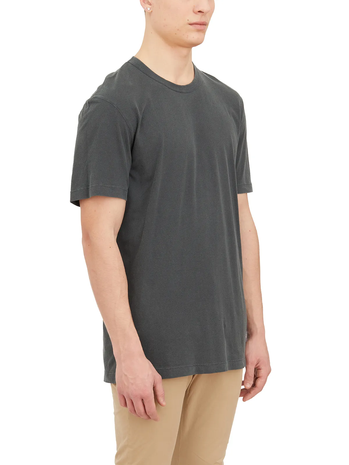JAMES PERSE  T-SHIRT GIROCOLLO IN COTONE 