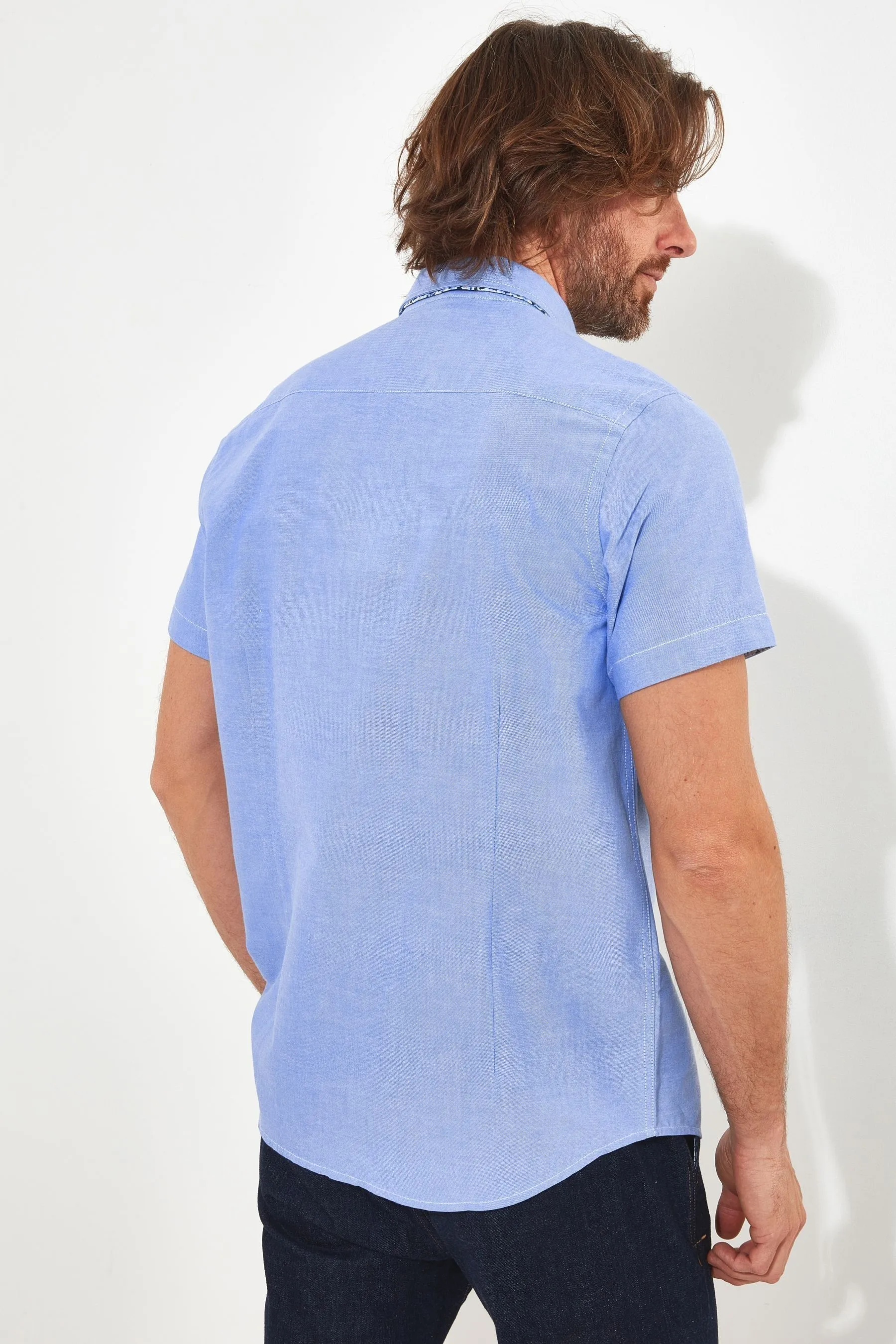 Joe Browns - Camicia con Manica corta Oxford colletto doppio