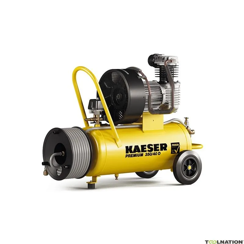 Kaeser 1.1814.00010 Premium 350/40D Compressore a pistoni 400 volt + bobina incl. tubo aria da 20 m