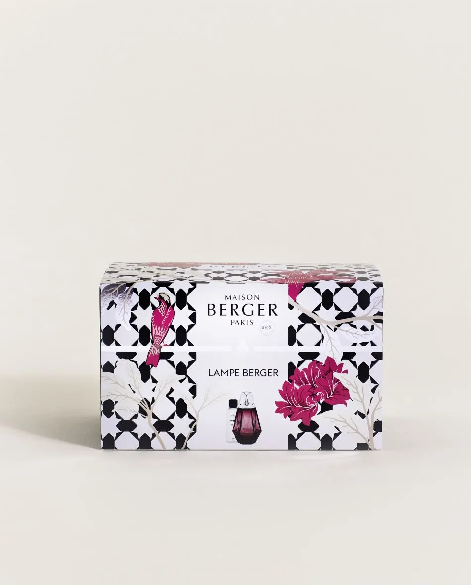 Lampe Berger - Collezione Prisme - Grenat (250ml Terre Sauvage)