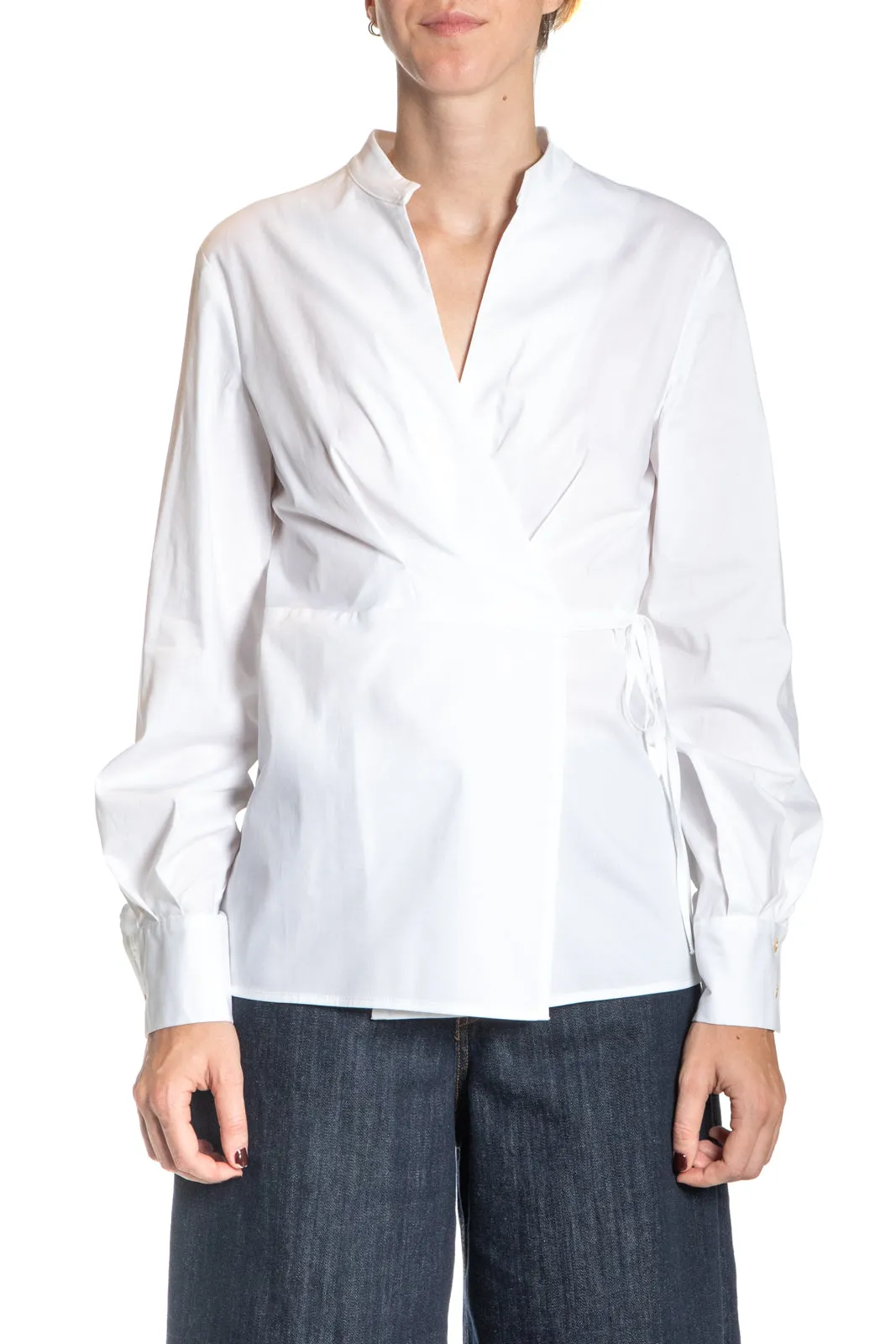 L’ARMADIO DI LUL - CAMICIA INCROCIATA COLLO ALLA COREANA