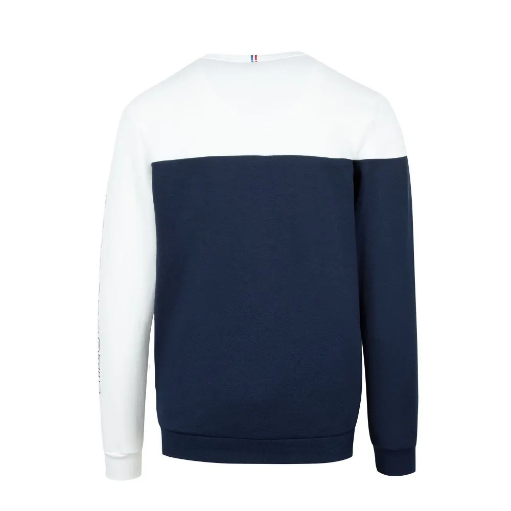LE COQ SPORTIF FELPA GIROCOLLO - UOMO - BLU-BIANCO - 210374