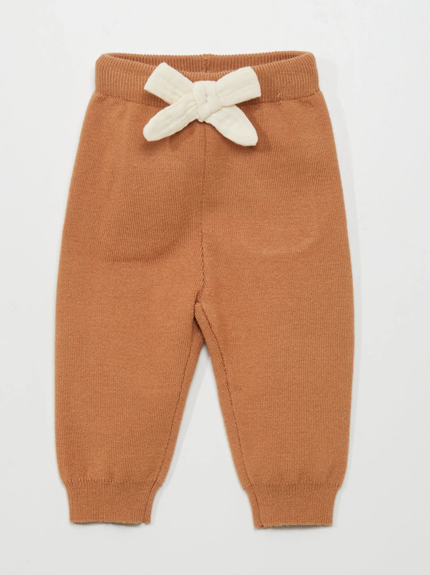 Leggings in maglia - MARRONE