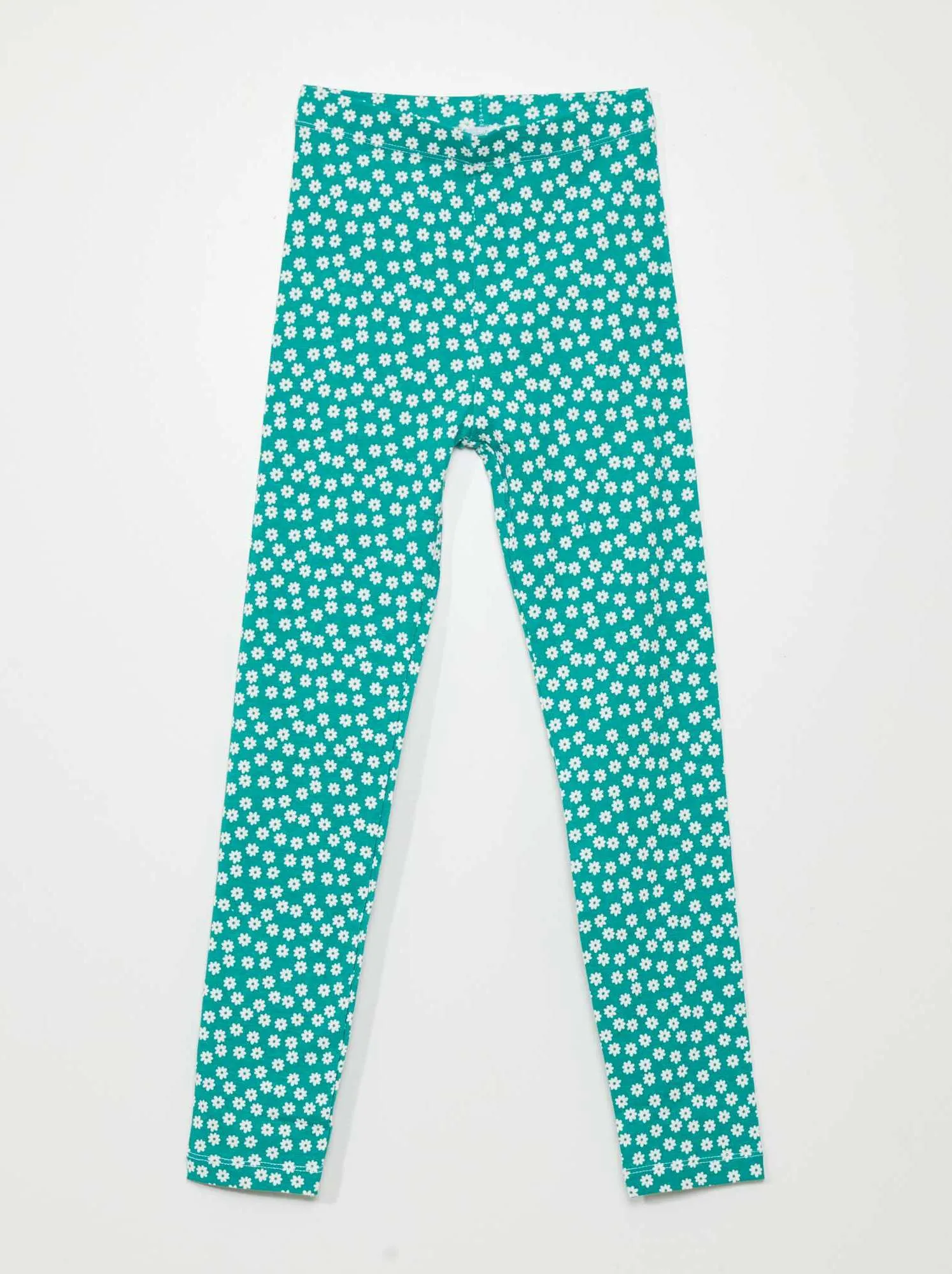 Leggings lunghi con motivo - VERDE