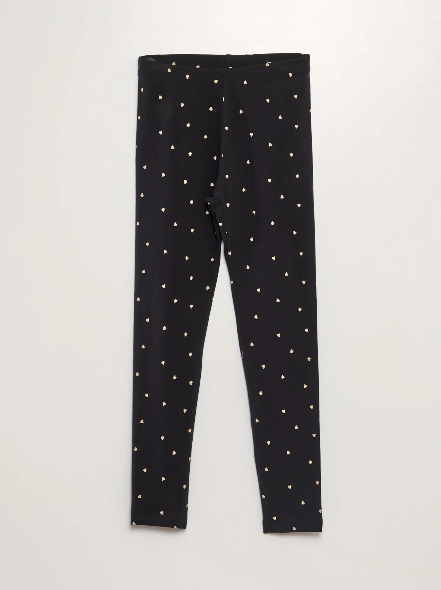 Leggings lunghi stampati - NERO
