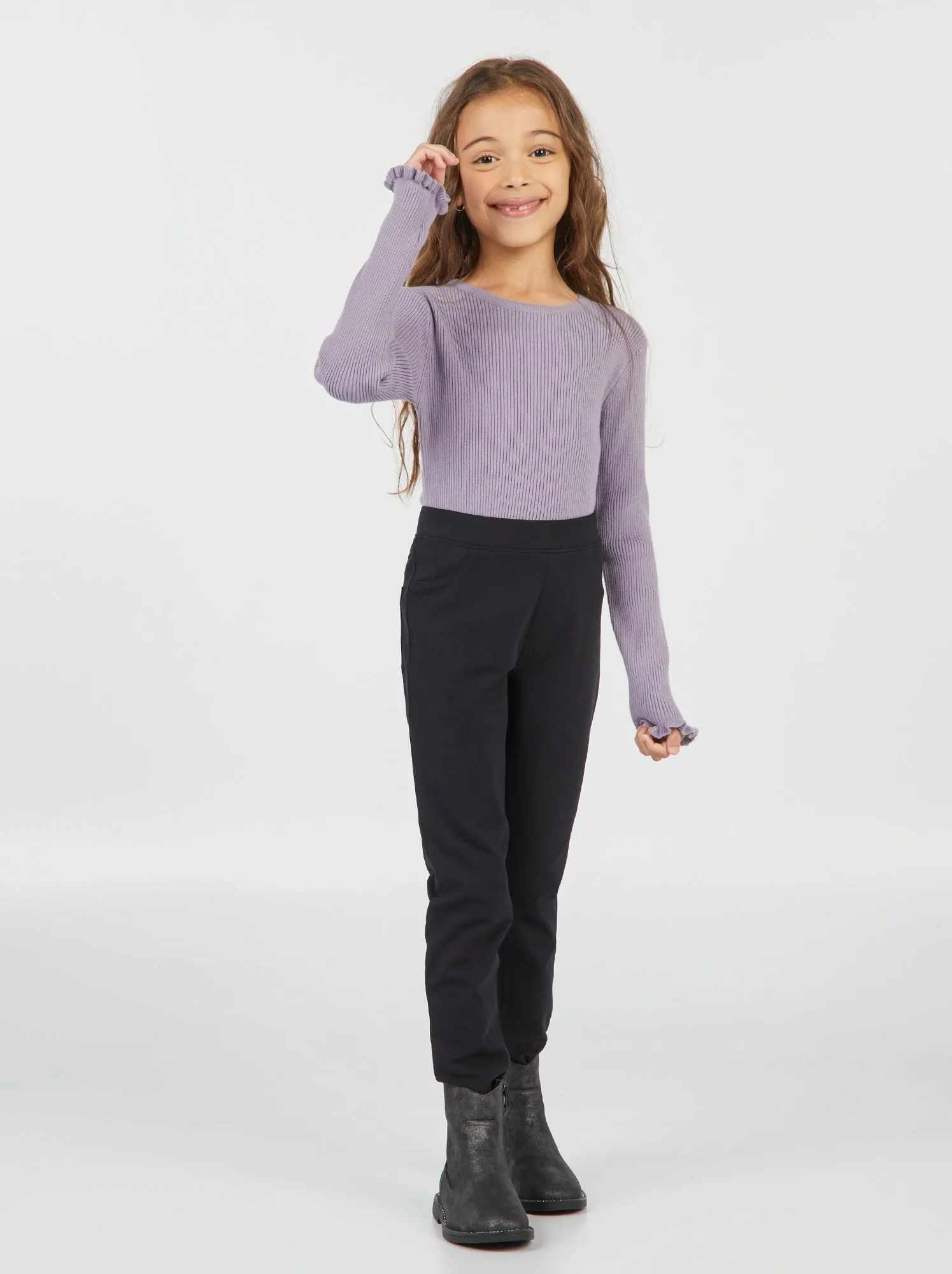 Leggings tinta unita - nero