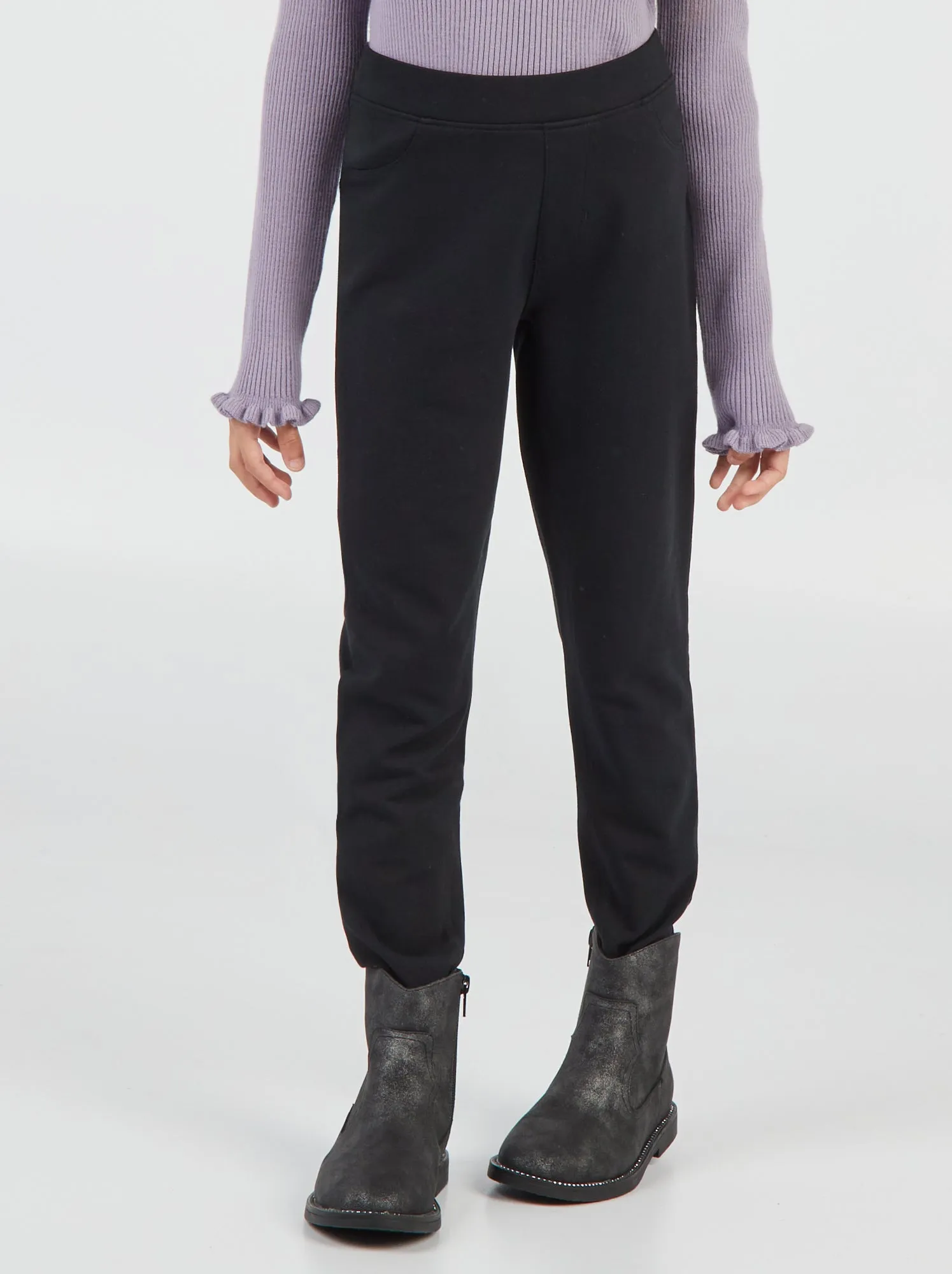 Leggings tinta unita - nero
