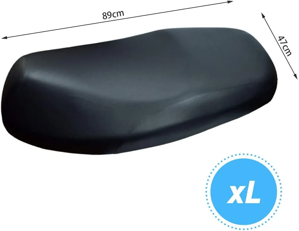 LIHAO Coprisella per Moto, Copri Sedili Ciclomotore Universale Impermeabile per Motocicletta in Pelle - XL