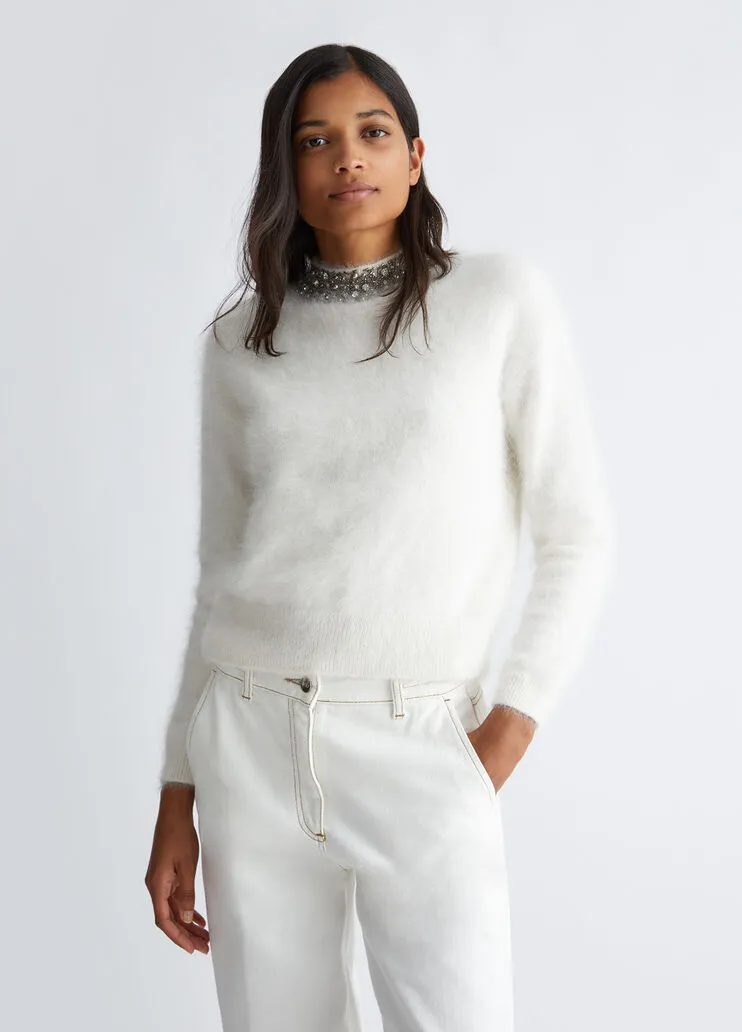 LIU JO MILANO Maglia chiusa M/L misto Angora CF3384