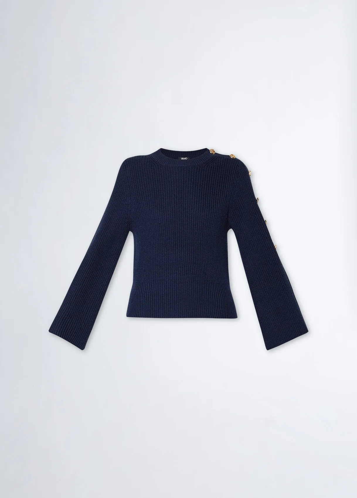 LIU JO MILANO Maglia donna inglese con bottone MAGLIA GIOIELLO CF3040