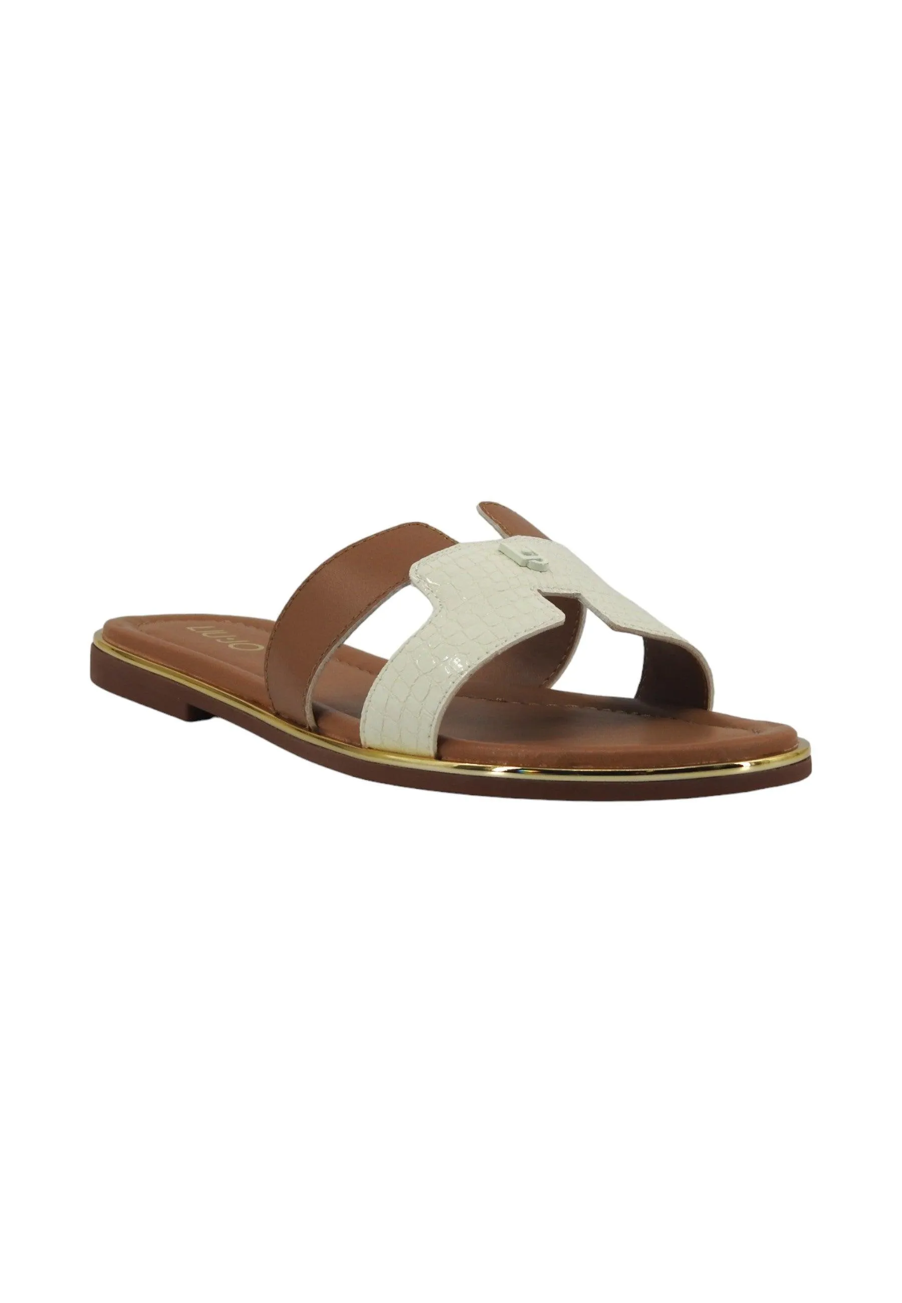 LIU JO Sally 176 Ciabatta Donna Nut White 4A4711EX247