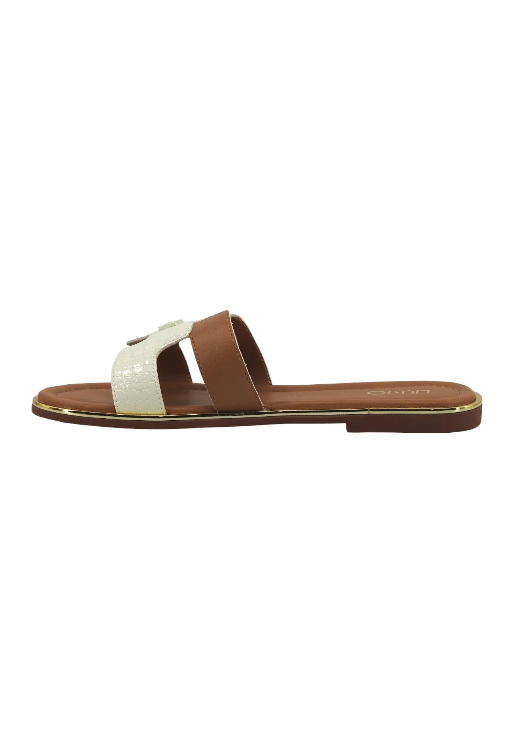 LIU JO Sally 176 Ciabatta Donna Nut White 4A4711EX247