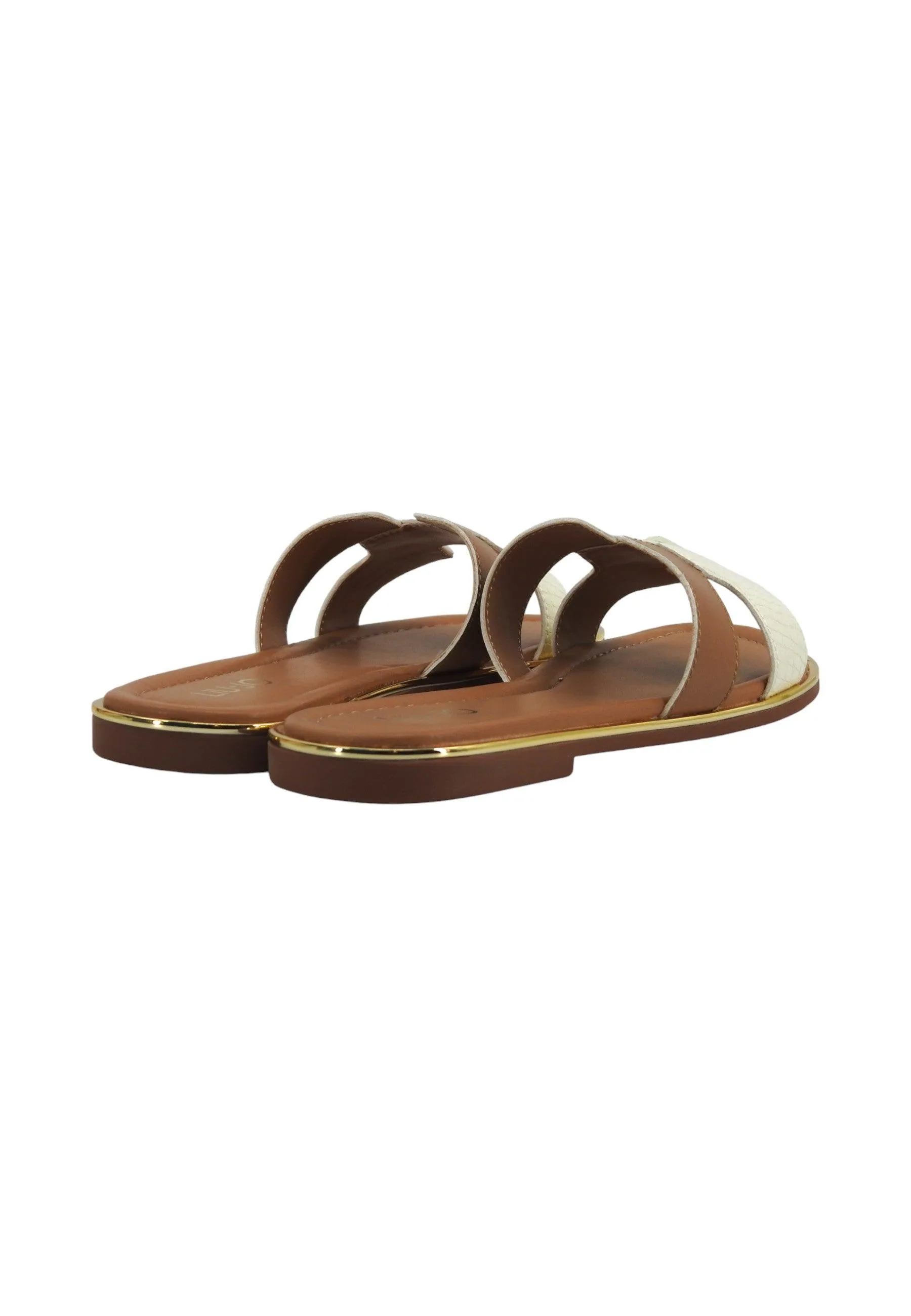 LIU JO Sally 176 Ciabatta Donna Nut White 4A4711EX247