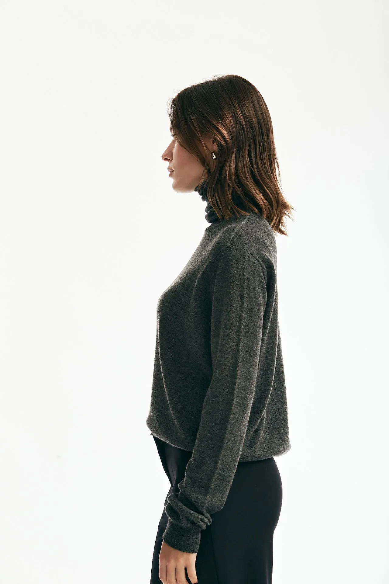 Maglia dolcevita antracite 