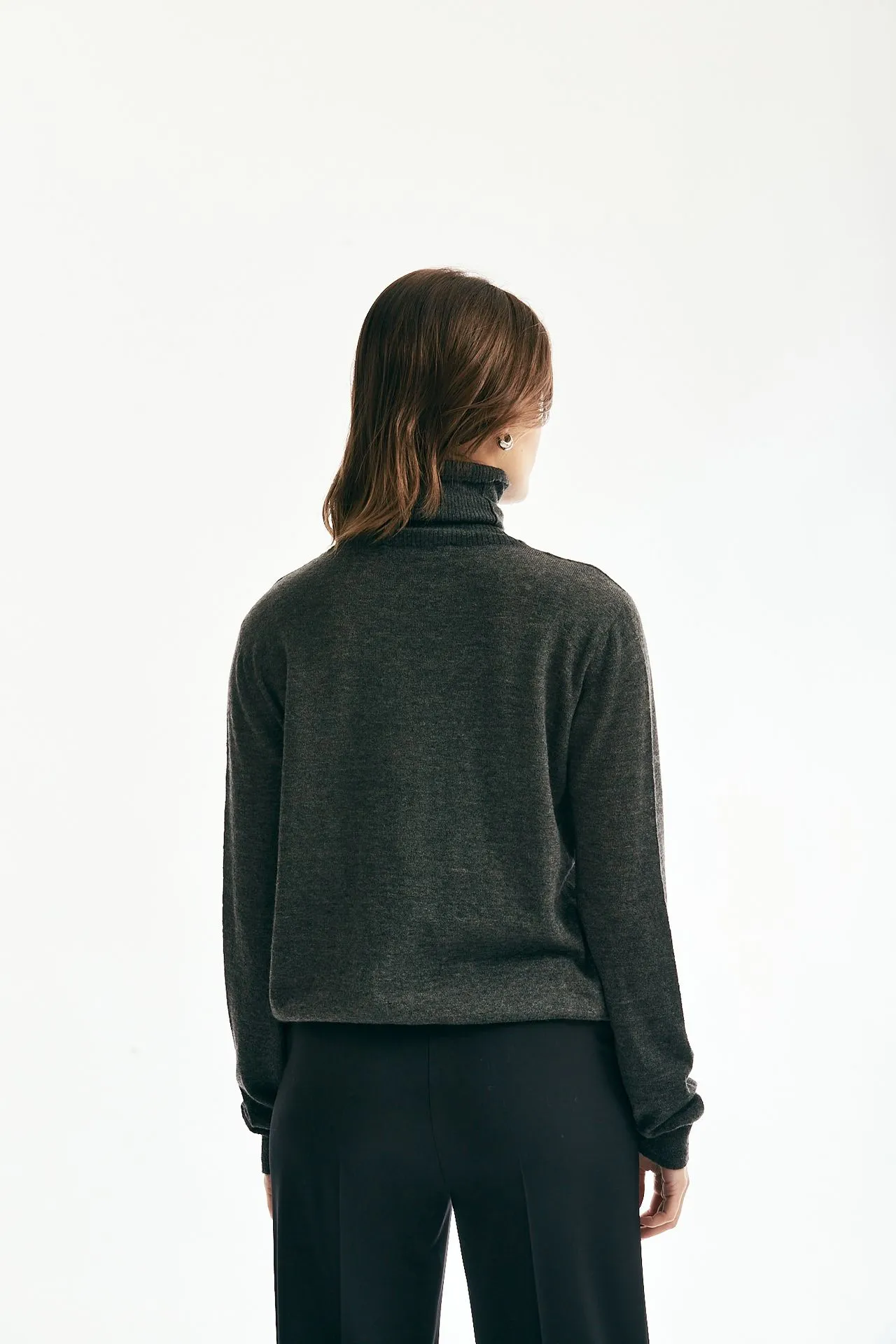 Maglia dolcevita antracite 
