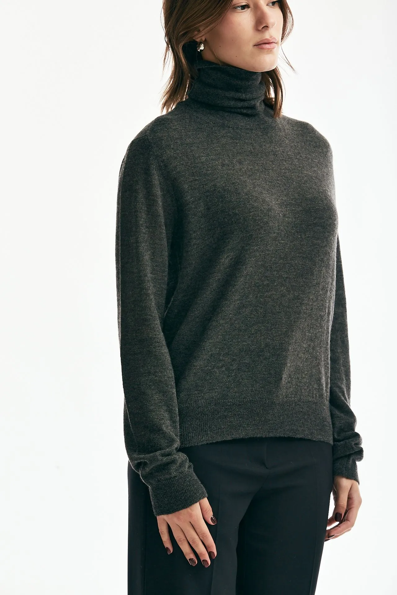 Maglia dolcevita antracite 