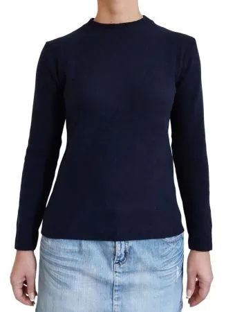 Maglia donna girocollo in cashmere rigenerato