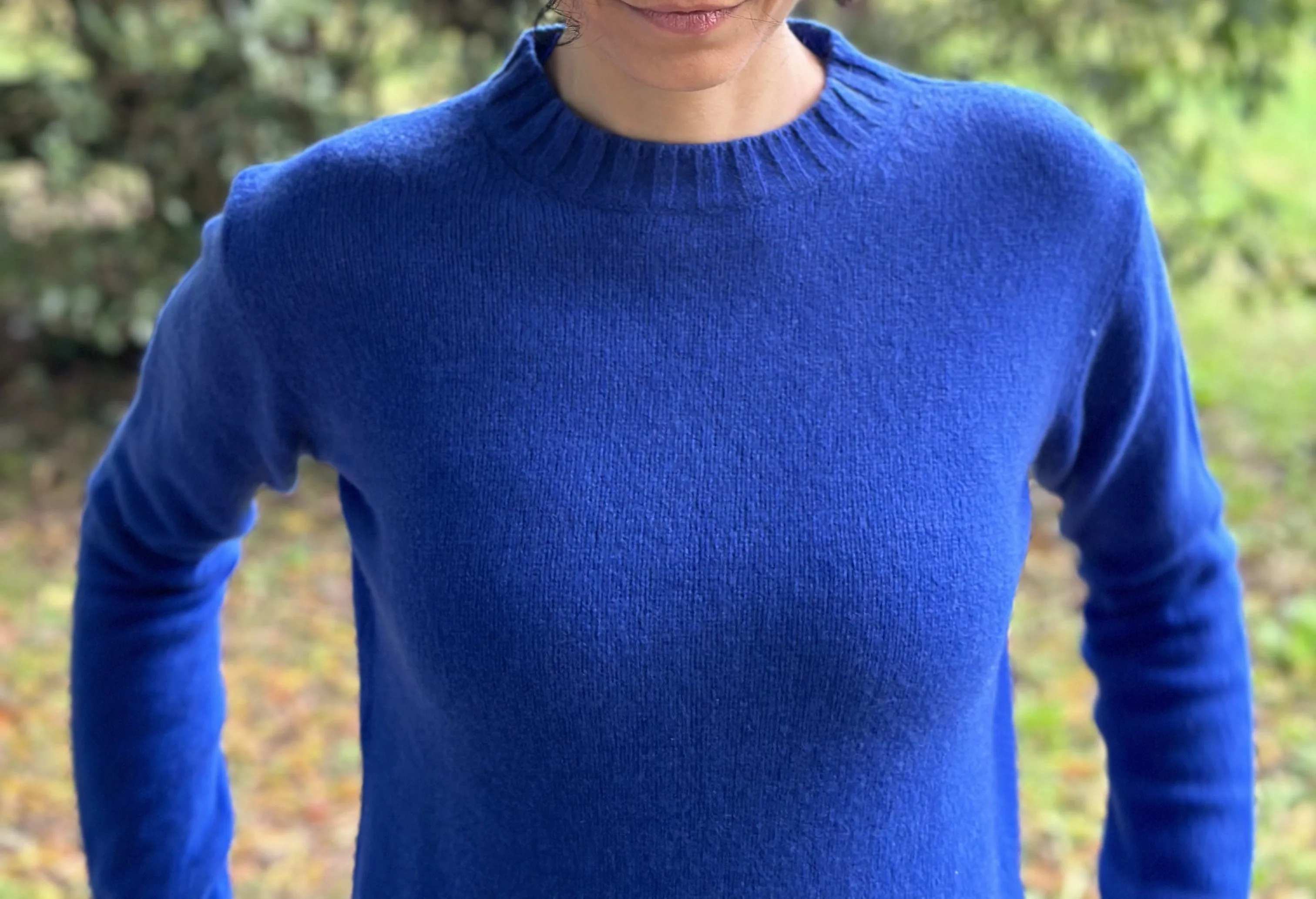 Maglia donna girocollo in cashmere rigenerato