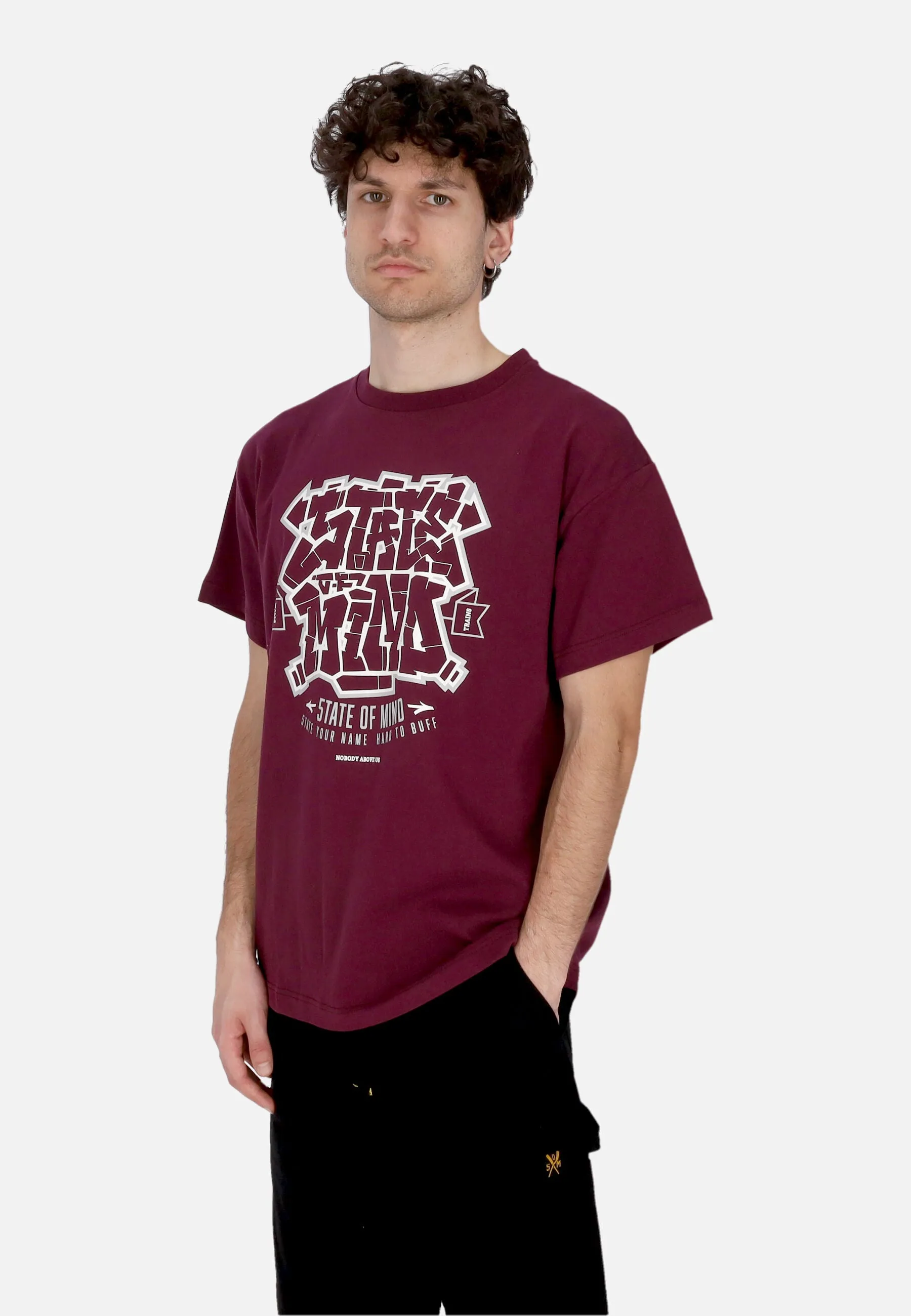 Maglietta Uomo Graffiti Tee Plum