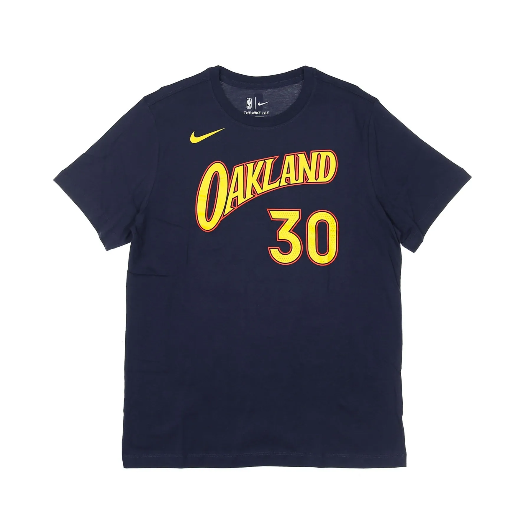 Maglietta Uomo Nba Tee Esential City Edition  No 30 Stephen Curry Golwar College Navy